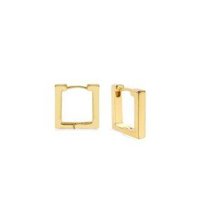 NWT Meagan Square Huggies // 14k Gold Vermeil